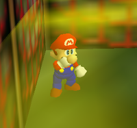 Mario Coughing in Hazy Maze Cave