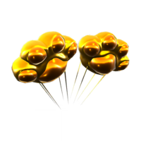 Gold Toe-Bean Balloons from Mario Kart Tour