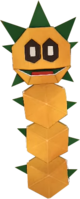 An origami Pokey from Paper Mario: The Origami King.