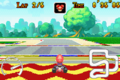 Screenshot from Mario Kart: Super Circuit (Mario Circuit 2)