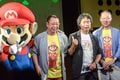 Miyamoto with Tezuka and Kondo (September 13, 2015)