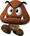 Artwork of a Goomba in New Super Mario Bros. (later used in Mario Super Sluggers, New Super Mario Bros. Wii and Super Mario Run)