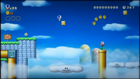 The second course of New Super Mario Bros. Mii