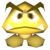 A render of a gold mini goomba from nsmb2