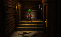 The Under the Stairs segment from Luigi's Mansion: Dark Moon.