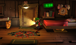 The Clockmaker's Chambers segment from Luigi's Mansion: Dark Moon.