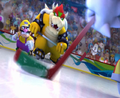 Bowser and Wario competing in the event in the game's opening.