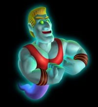 Artwork of Biff Atlas from Luigi's Mansion