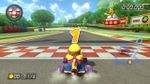 Wario at the starting line