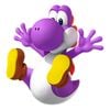 Artwork of a Purple Yoshi in Super Mario Run.