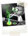 E. Gadd finding the mixture that would make Gooigi more fluid