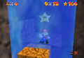 A block on Tall, Tall Mountain in Super Mario 64