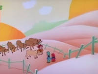 Cow World in The Super Mario Bros. Super Show! episode "Mario and the Beanstalk"