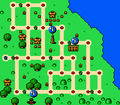 Map in the SNES version.