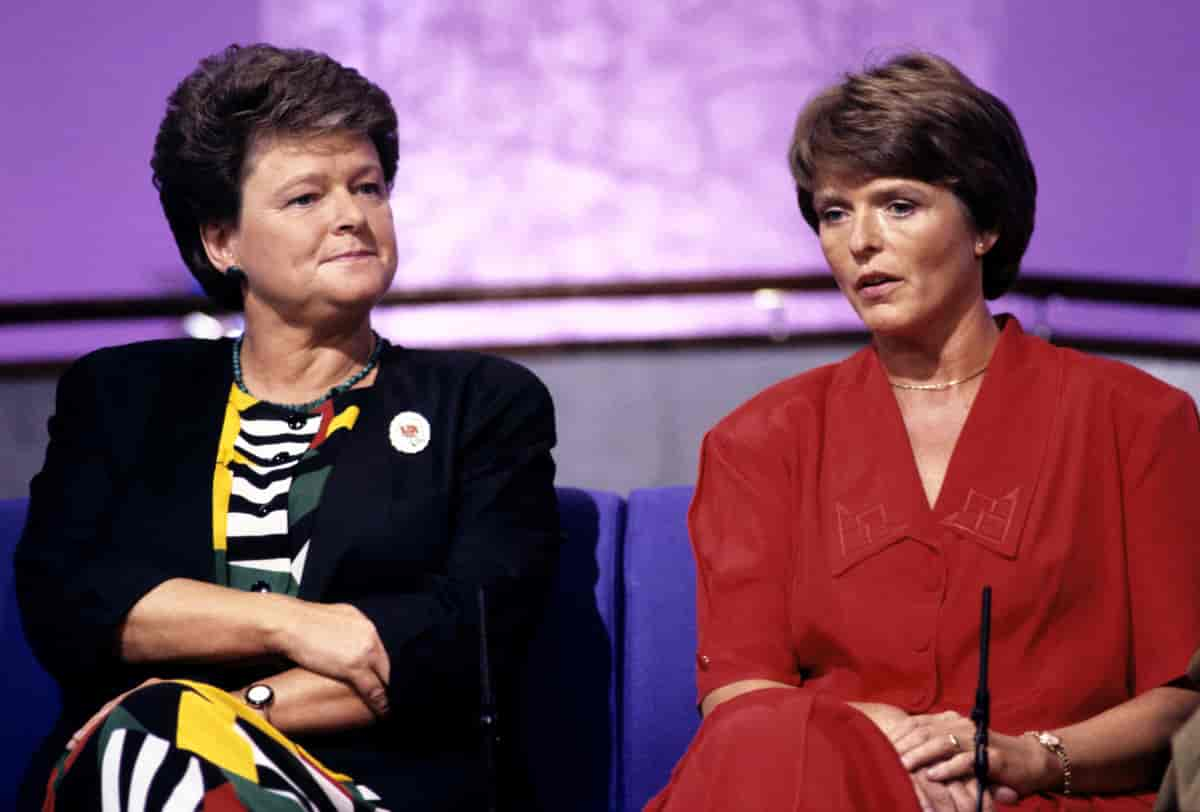 Gro Harlem Brundtland og Anne Enger Lahnstein