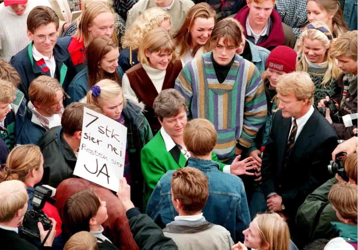 Gro Harlem Brundtland på Asker VGS