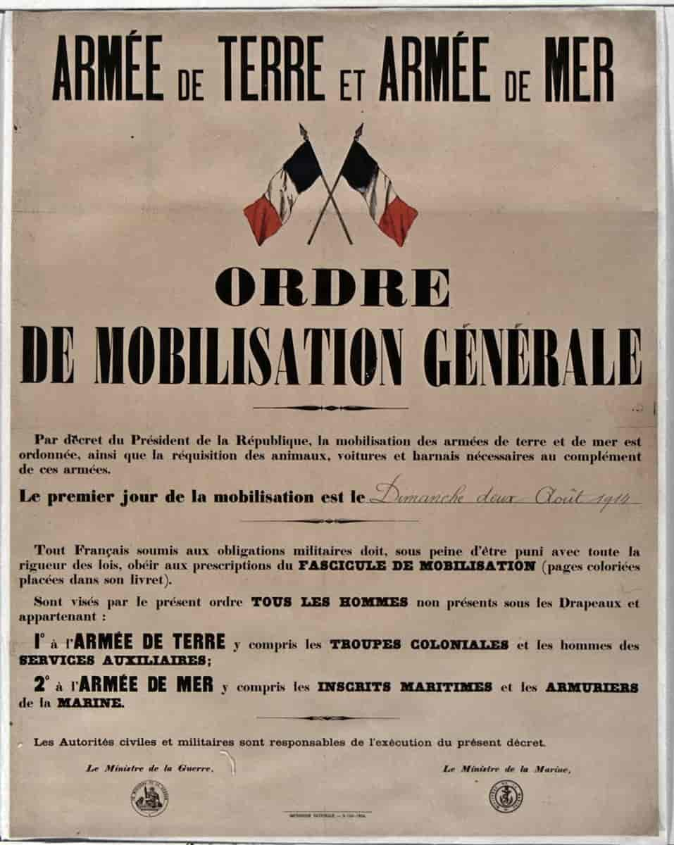  Ordre de mobilisation