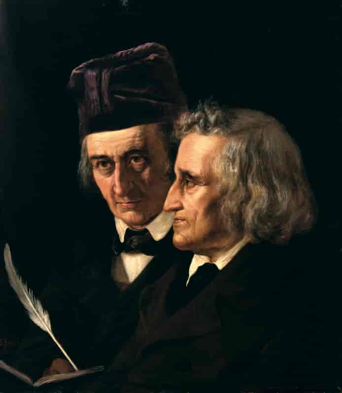 Doppelporträt der Brüder Jacob und Wilhelm Grimm