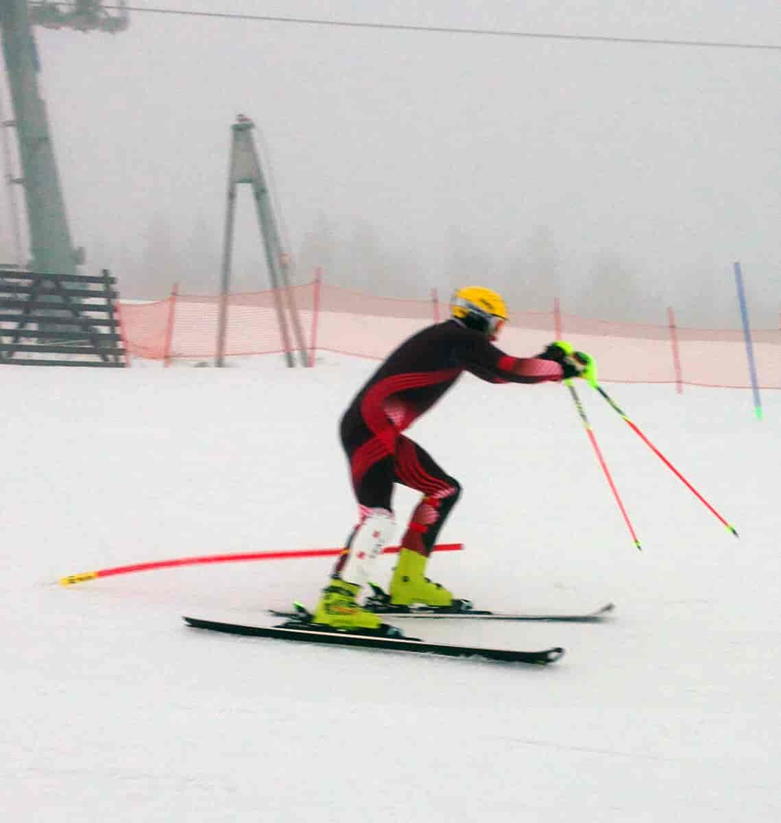 Ivica Kostelic under trening i forkant av verdenscupåpningen i slalåm i Levi, Finland (11. november 2014).