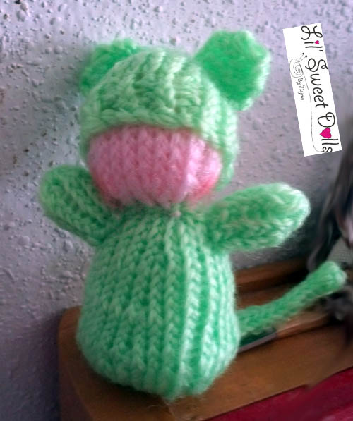 Waldorf baby cat knit