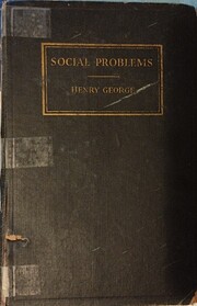 Social Problems by Henry George