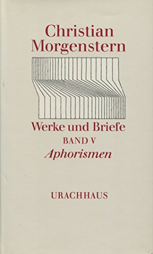 Beispielbild f�r Werke und Briefe. Stuttgarter Ausgabe. Kommentierte Ausgabe: Werke und Briefe, 9 Bde., Bd.5, Aphorismen zum Verkauf von medimops