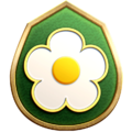 Flower Grinder. The badge shows a white Pikmin flower.