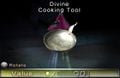 The Divine Cooking Tool being analyzed in the European version of Pikmin 2.