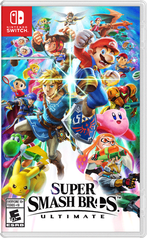 North American box art for Super Smash Bros. Ultimate.