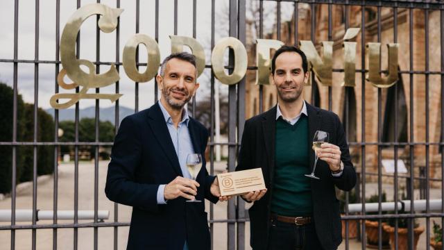 Sergio Fuster, CEO de Raventós Codorníu, y Raimon Puigjaner, presidente de B Lab España.