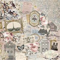 Kaisercraft - Romantique Collection - Parisian - papier 12x12