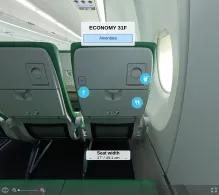 Transavia France Airbus A320neo seat maps 360 panorama view