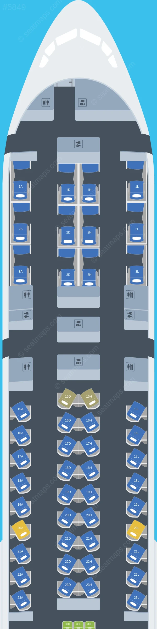 Saudia Boeing 777-300ER V.3 seatmap preview