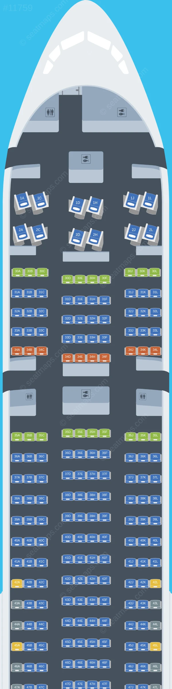 Saudia Boeing 777-300ER V.5 seatmap preview