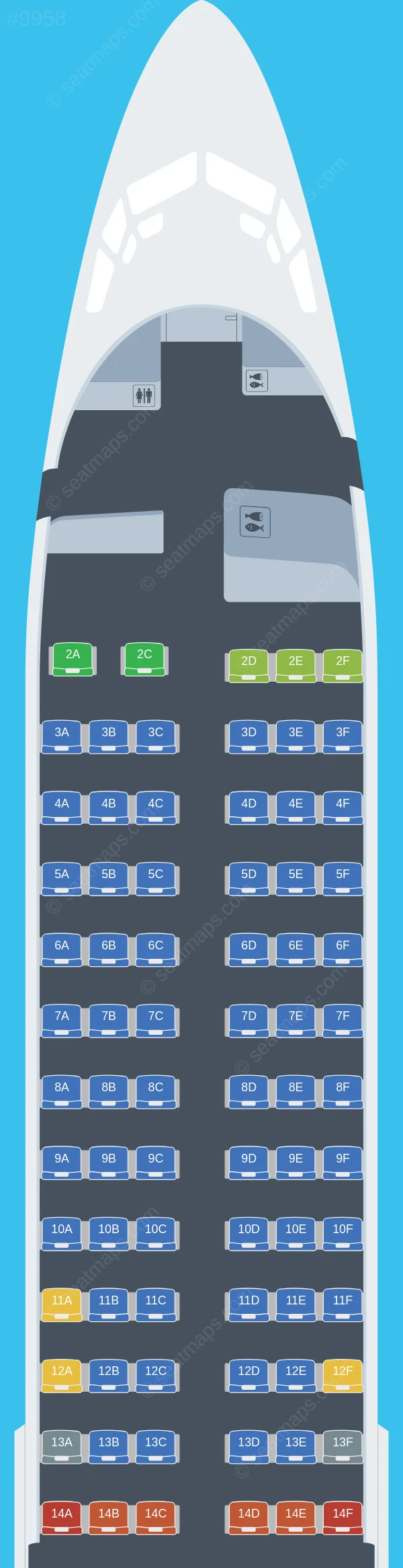 Izhavia Boeing 737-800 seatmap preview