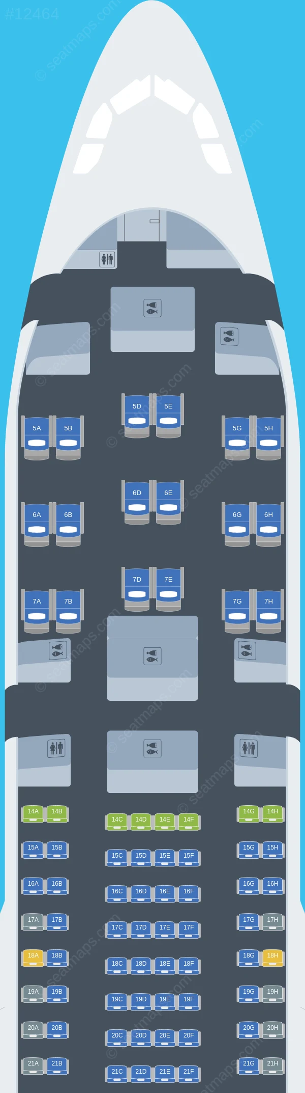 Aerolineas Argentinas Airbus A330-200 V.4 seatmap preview