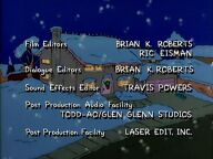 Film Editors Brian K. Roberts & Ric Eisman Dialogue Editors Brian K. Roberts Sound Effects Editor Travis Powers Post Production Audio Facility Todd-AO/Glen Glenn Studios Post Production Facility Laser Edit. Inc.