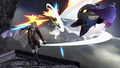 Alucard attacking Meta Knight in Ultimate.