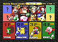 The original character select screen.