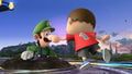 Luigi buried as Villager uses Pocket.