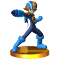 MegaMan.EXE's trophy in Super Smash Bros. for Nintendo 3DS.