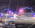 Ness and Lucas performing PK Thunder in Brawl