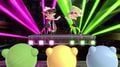 The Squid Sisters performing for three Kirbys on New Pork City.