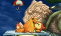 Charizard grabbing a Waddle Dee.