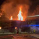 Le feu a totalement embrasé la toiture de l'habitation, chemin de la Poudrière à Perpignan.