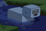 Minecraft Sheep Swim