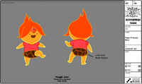 Modelsheet flameprincess baby