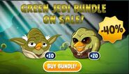 Promo for "Green jedi bundle" including 10 Yoda and 20 Kit Fisto