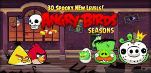 Evento de Halloween en Angry Birds Seasons, con la aparición del Cerdo Frankenstein.