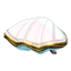 A pearlescent shell music box in New Horizons (requires 3 giant clams and 2 iron nuggets)